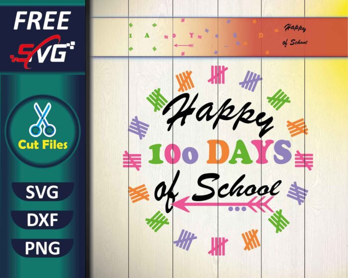 100 Days of school SVG Free