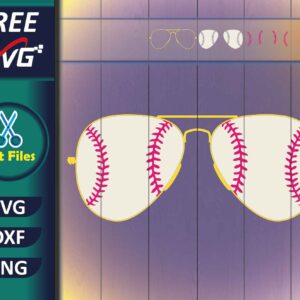 Aviator Sunglasses SVG Free