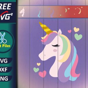 Cute Unicorn SVG Free