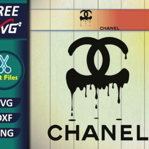 Dripping Chanel Logo SVG Free