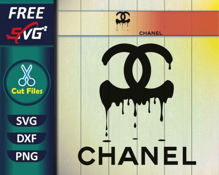 Dripping Chanel Logo SVG Free