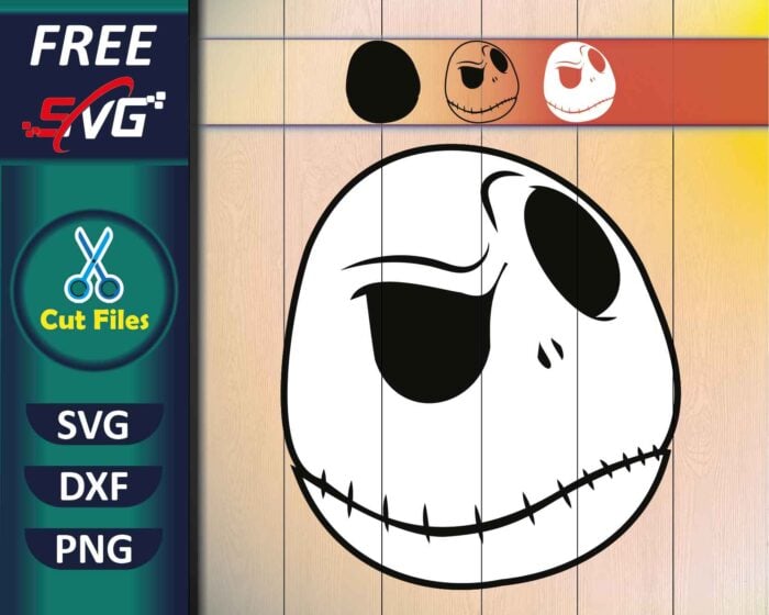 Free SVG, Jack Skeleton face