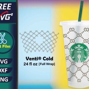 Gucci Starbucks cup SVG free