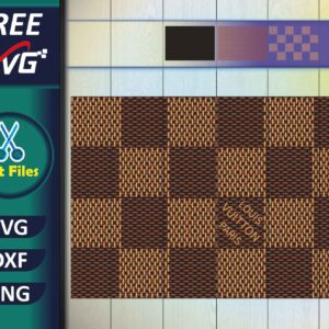 Louis Vuitton checkerboard pattern SVG Free