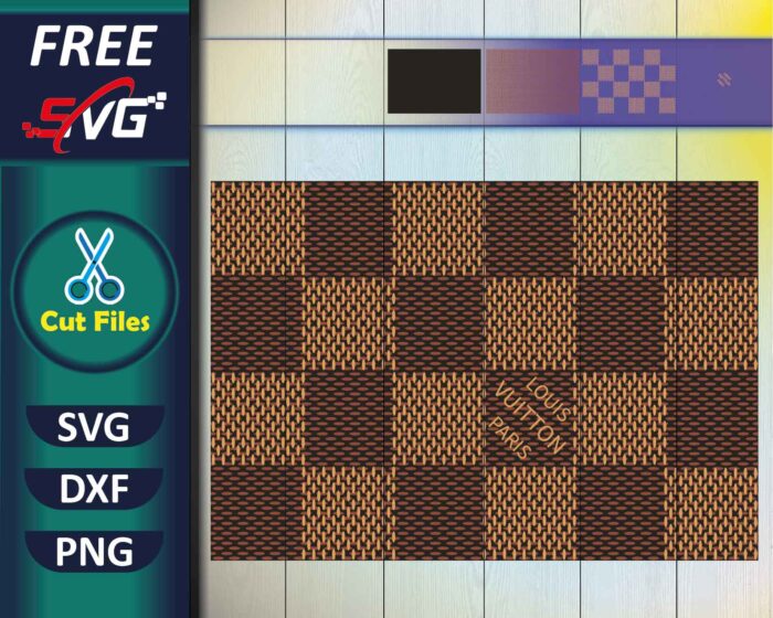 Louis Vuitton checkerboard pattern SVG Free