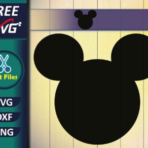 Mickey Mouse Head SVG Free