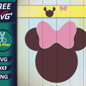 Minnie Mouse Head SVG Free