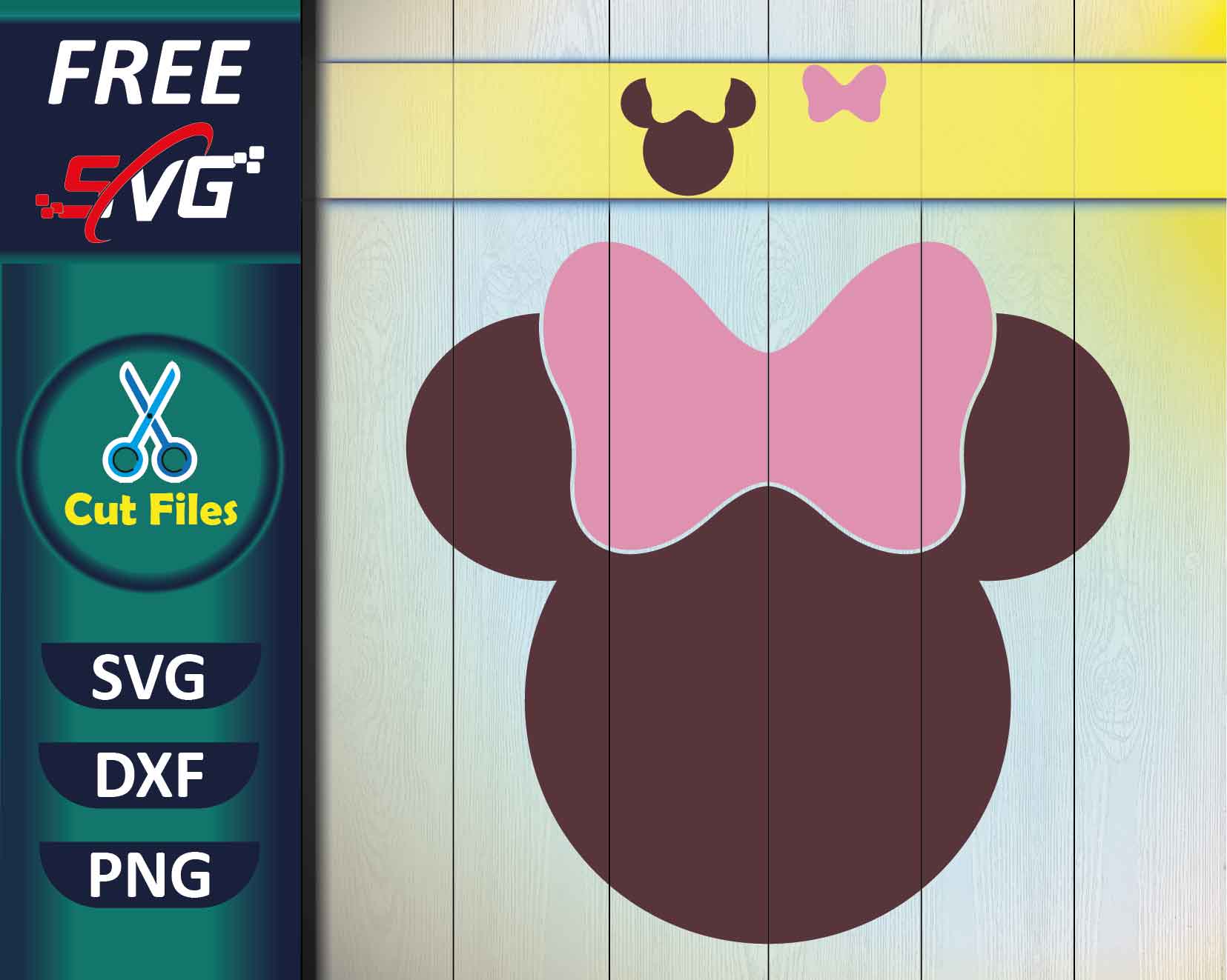 Minnie Mouse Head SVG Free - Free SVG files