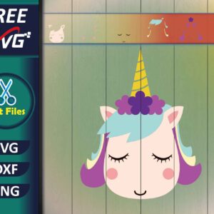 Unicorn Birthday SVG Free