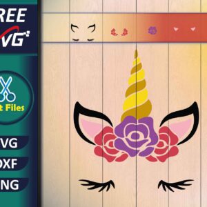 Unicorn Cricut Template SVG Free