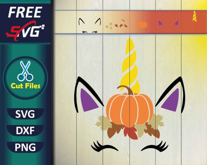 Unicorn Pumpkin SVG Free
