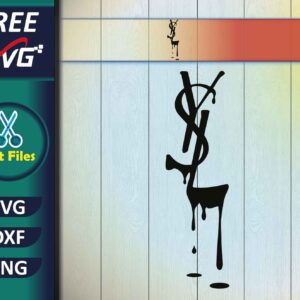 YSL Drip Logo SVG Free