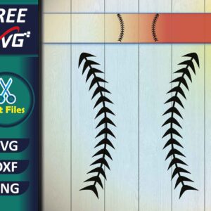 baseball laces SVG Free | baseball stitches SVG