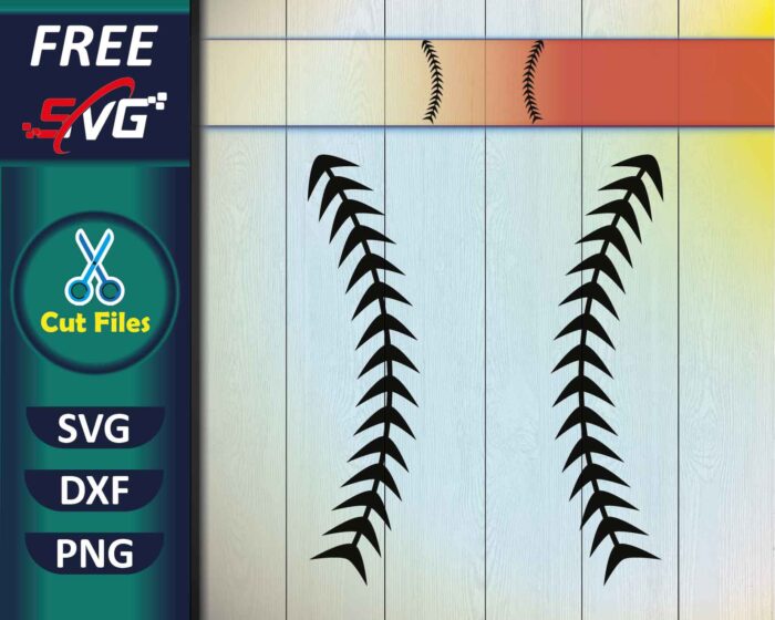 baseball laces SVG Free | baseball stitches SVG