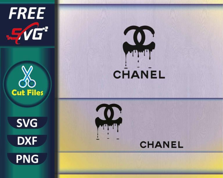 Dripping Chanel Logo SVG Free | Free SVG files