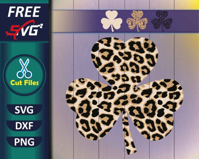 leopard shamrock SVG Free