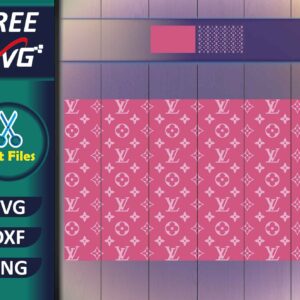 pink Louis Vuitton pattern SVG Free