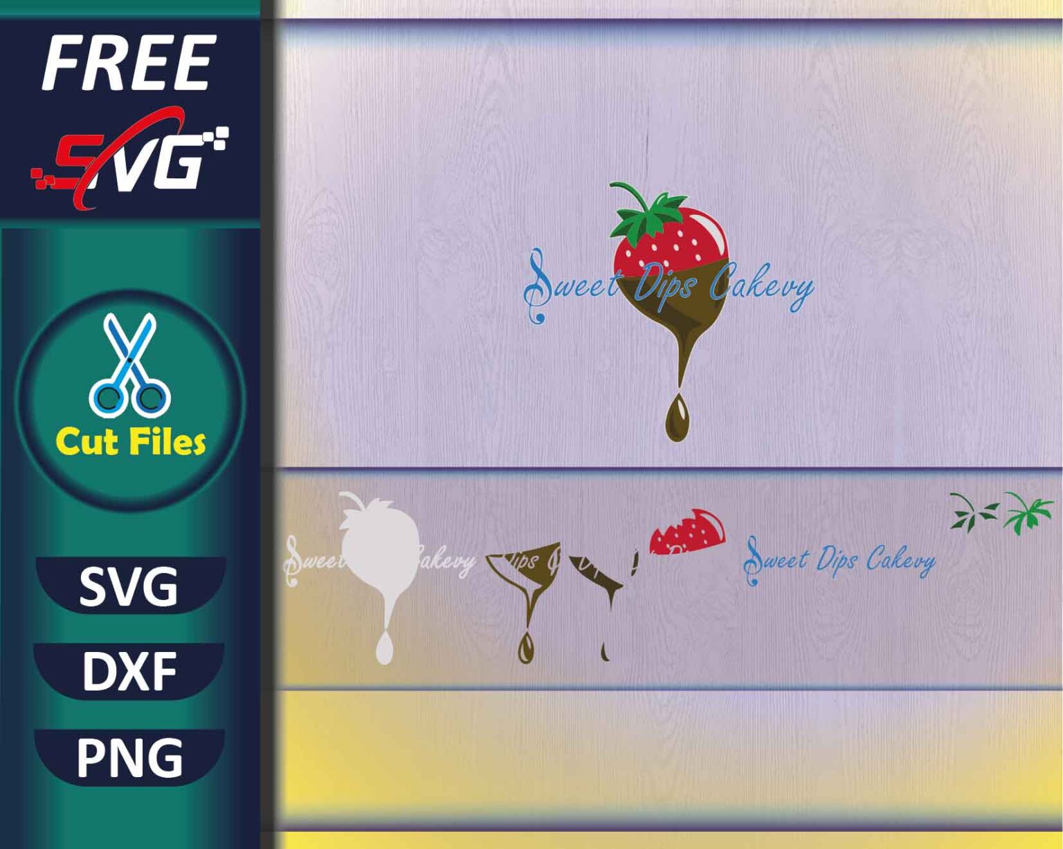 Sweet Dips Cakevy SVG Free Svg4k