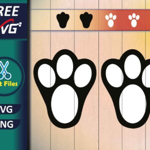 Bunny Feet SVG Free Download