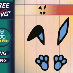Bunny ears and feet SVG Free