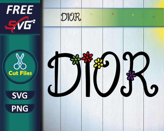 Dior flower SVG Free Download