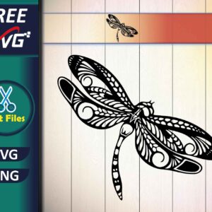 Dragonfly Mandala SVG Free
