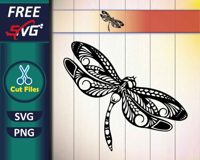 Dragonfly Mandala SVG Free