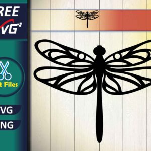 Dragonfly Silhouette SVG Free