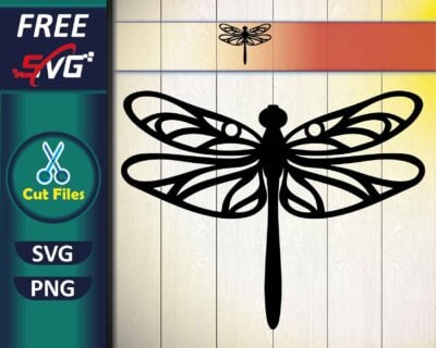 Dragonfly Silhouette SVG Free