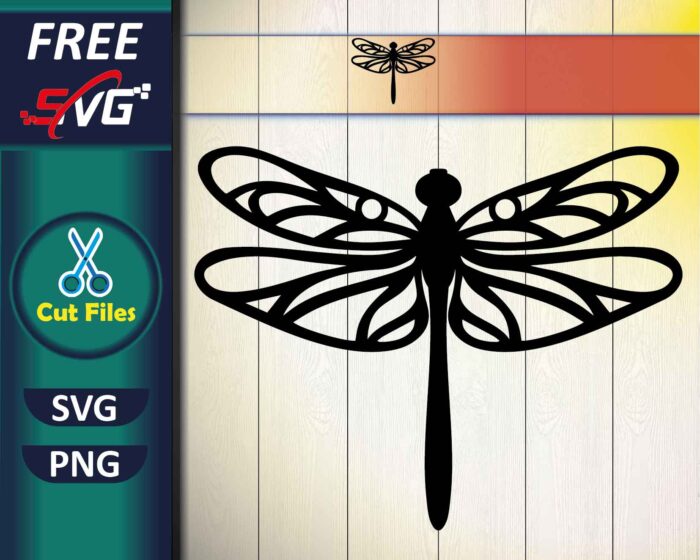 Dragonfly Silhouette SVG Free