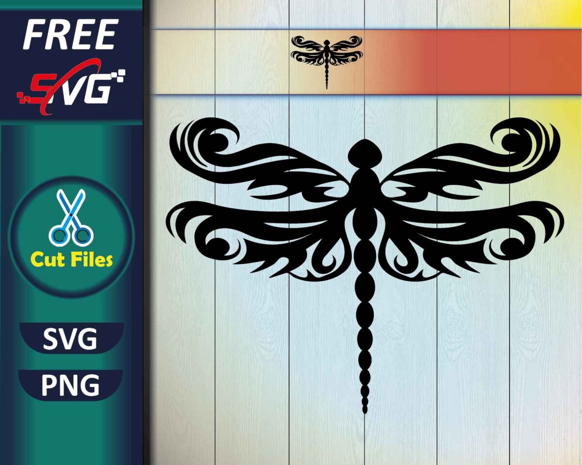 Free dragonfly SVG for Cricut