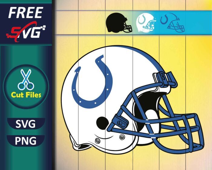 Indianapolis Colts Football Helmet SVG Free