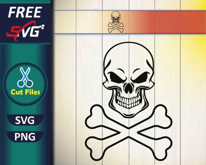 Skull and Crossbones SVG Free