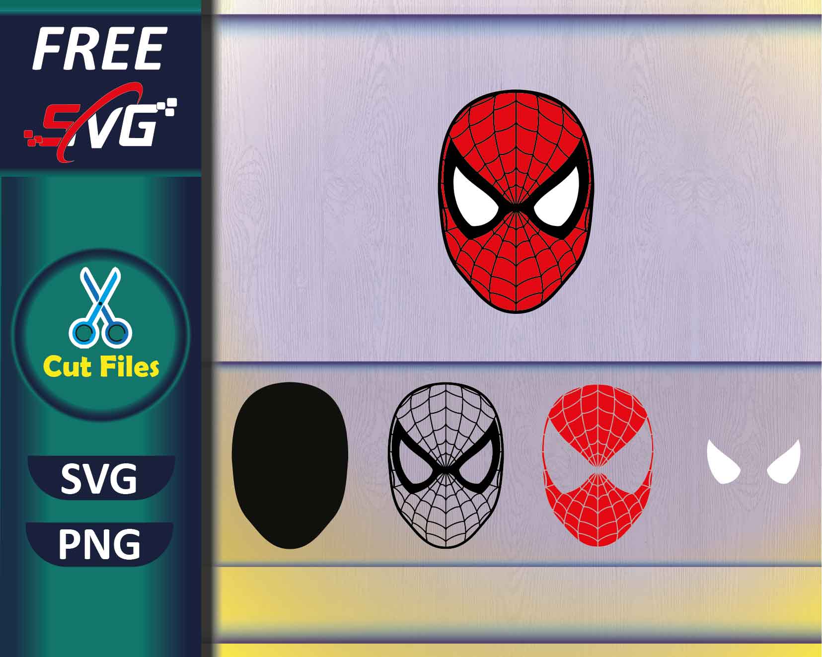 Spiderman Logo SVG Free | Spider Man Face 