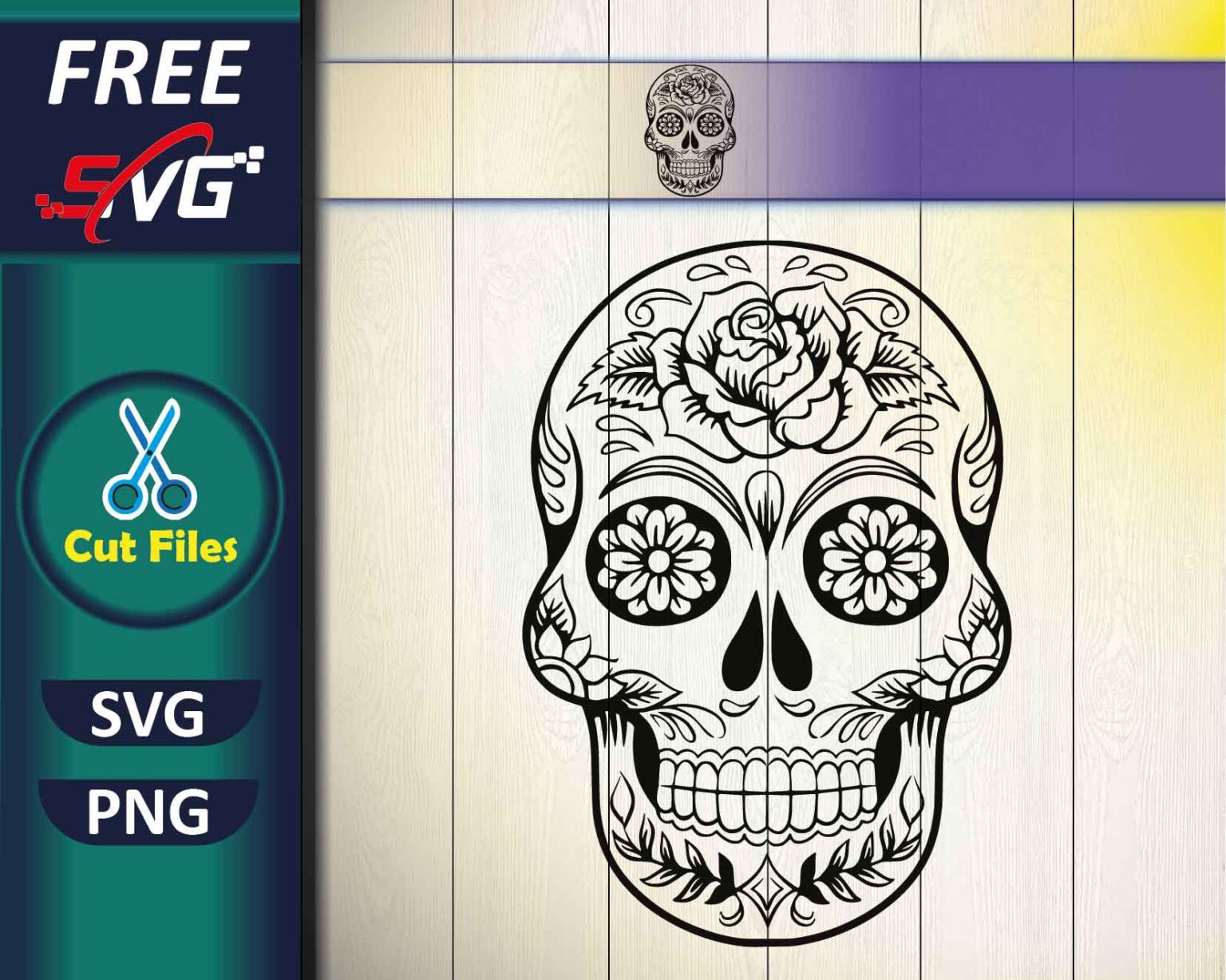 Sugar Skull SVG Free Download