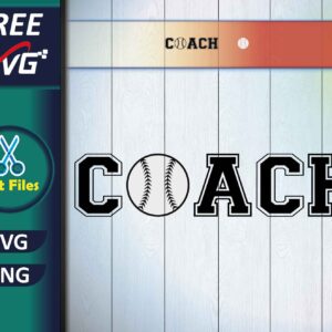 Baseball Coach SVG Free