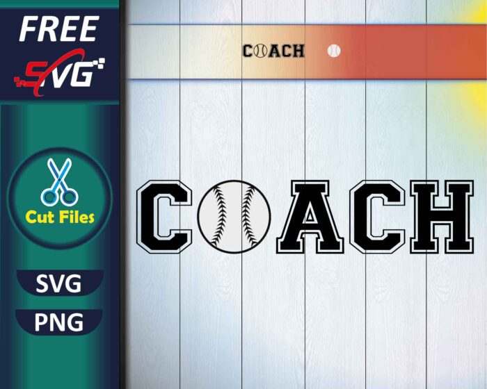 Baseball Coach SVG Free