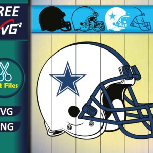 Dallas Cowboy Helmet SVG Free