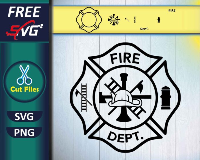 Firefighter SVG Free Download - fireman logo SVG