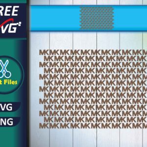 Michael Kors MK Logo Pattern SVG Free