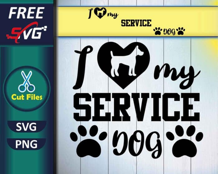 Service Dog SVG Free