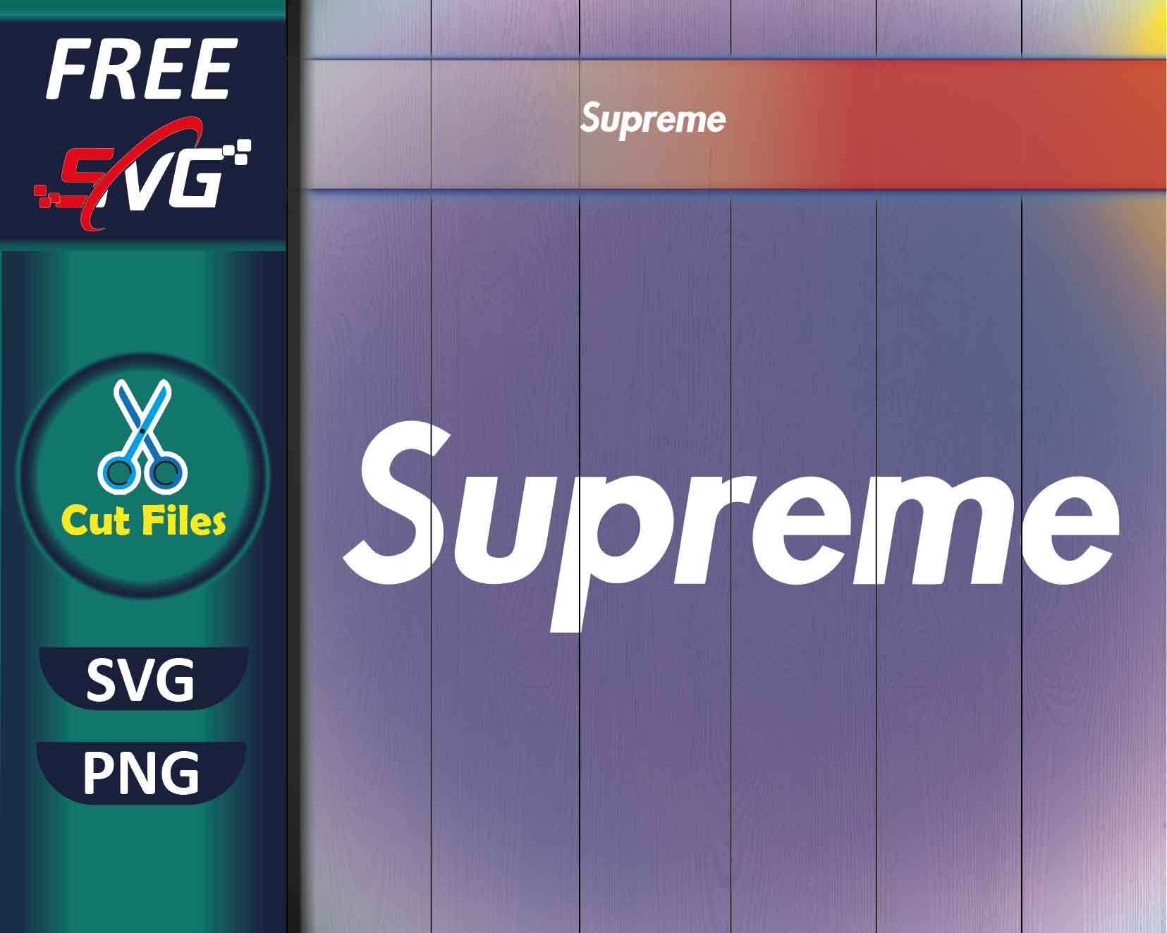 Supreme Letter Style SVG, Supreme PNG