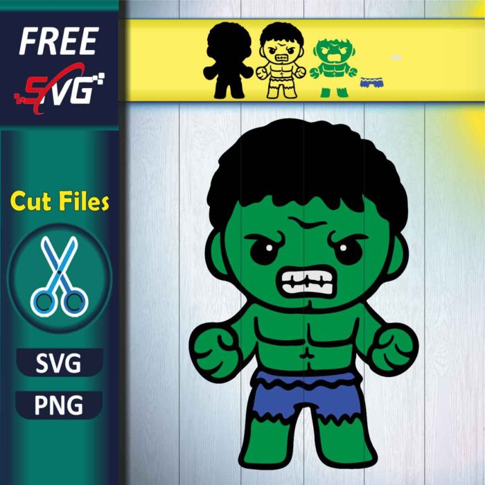 Baby Hulk smash SVG Free