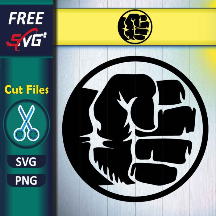Hulk Fist SVG Free, Superhero SVG
