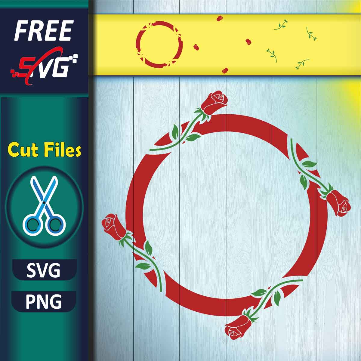 Rose Monogram SVG Free - Free SVG files