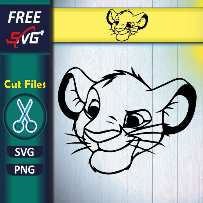 Simba SVG, lion Head SVG Free