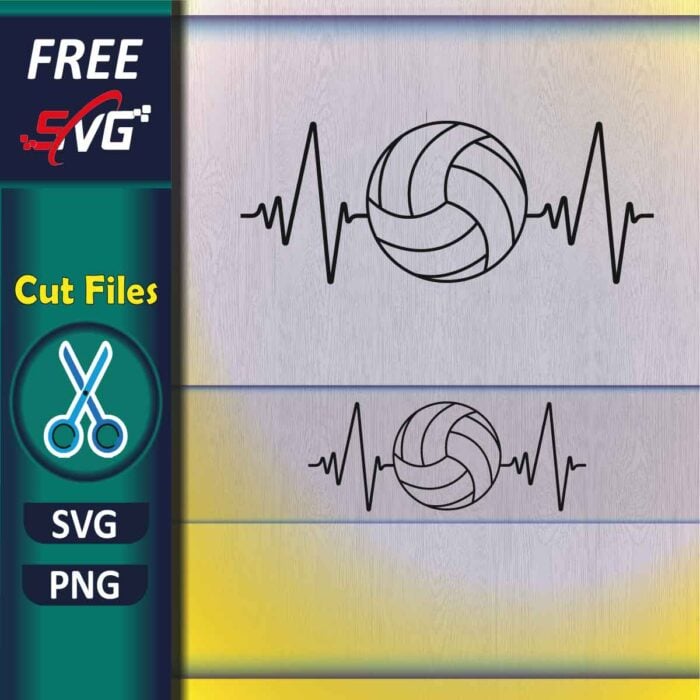 Volleyball-heartbeat_svg_free_download