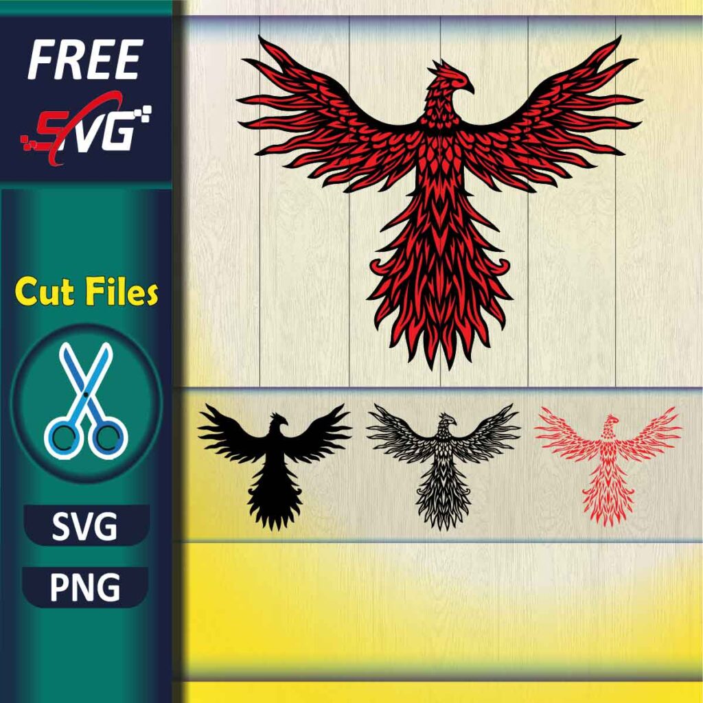 phoenix SVG Free for Cricut and Silhouette