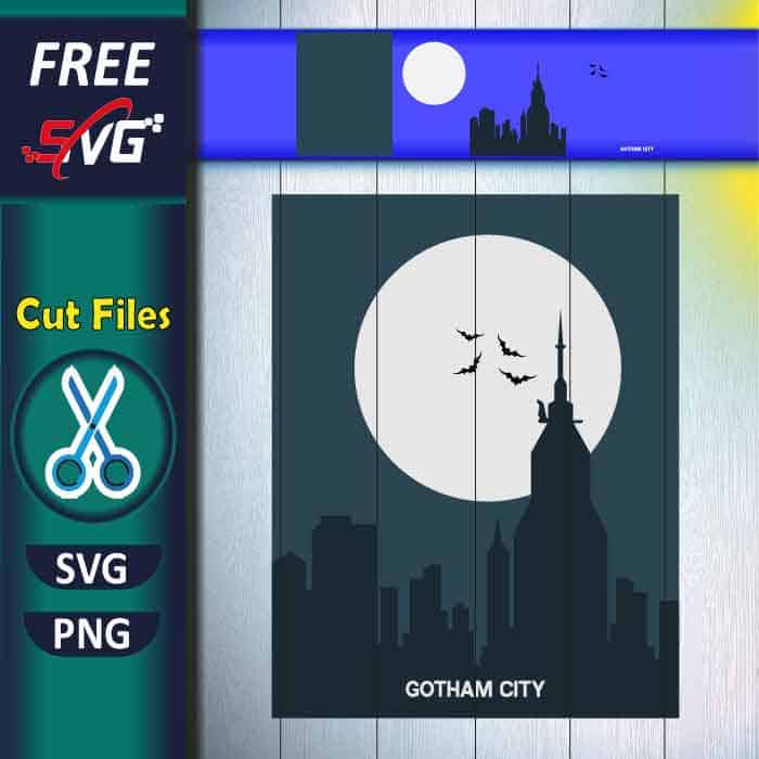 Batman Gotham City SVG Free