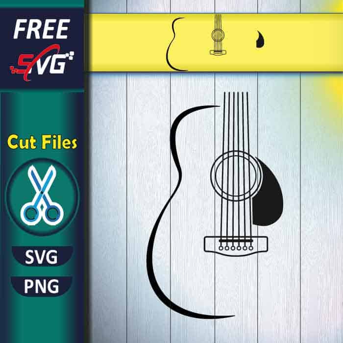 Acoustic Guitar SVG Free Download